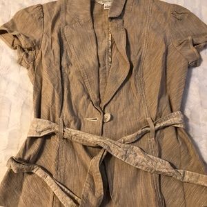 White & Black Blazer Top✨